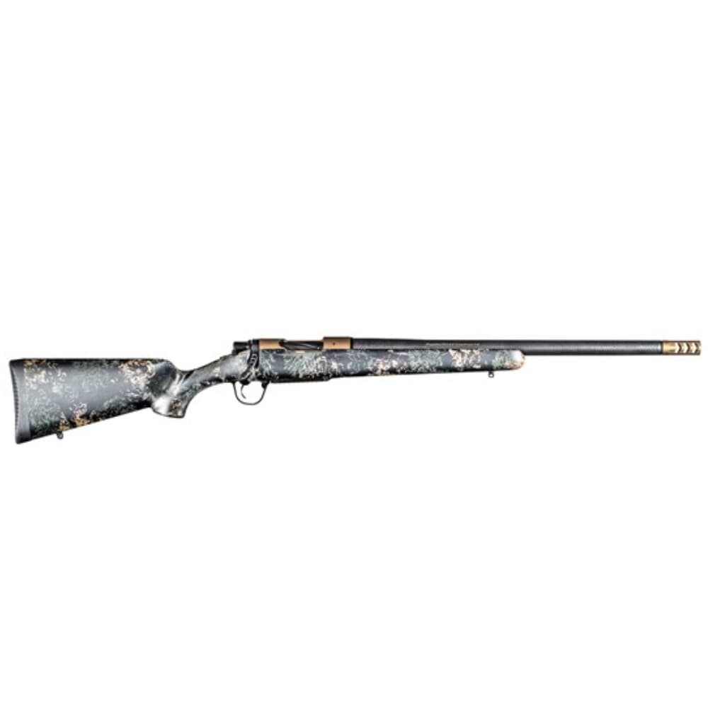 Christensen Arms Ridgeline FFT Burnt Bronze 308 Win 16&quot; Burnt Bronze Cerakote Action Carbon with Green &amp; Tan Stock 801-06198-02