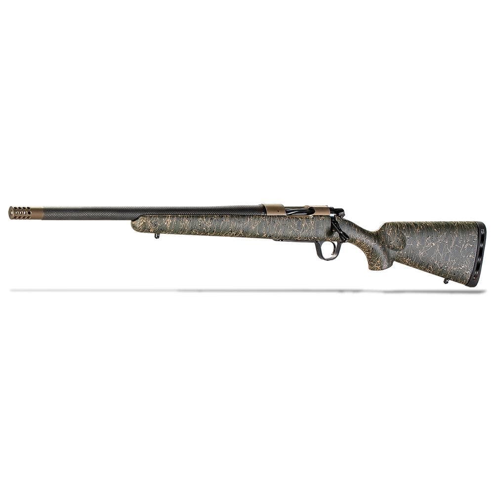 Christensen Arms Burnt Bronze Ridgeline .308 Win 20&quot; 1:10&quot; LH Green w/ Black &amp; Tan Webbing Rifle 801-06039-01