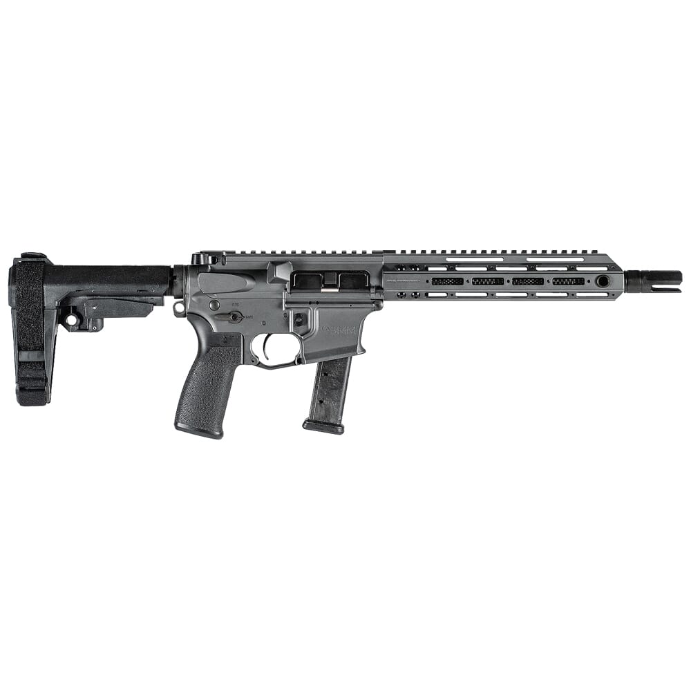 Christensen Arms CA9MM 9mm 10.5" 1:10" M-LOK Tungsten AR Pistol w/SBA3 Tactical Brace 801-11007-02