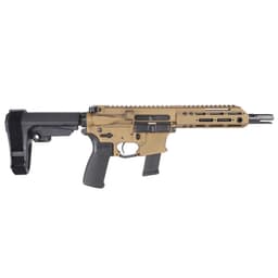 Christensen Arms CA9MM 9mm 7.5" 1:10" Carbon Fiber Bbl M-LOK CO Compliant Burnt Bronze AR Pistol 801-11018-01
