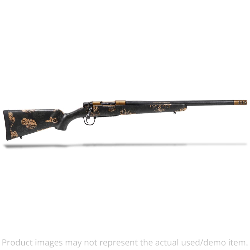 USED Christensen Arms Ridgeline FFT Burnt Bronze 6mm Creedmoor 20" 1:8" Carbon Fiber Bbl Carbon w/Green &amp; Tan Rifle 801-06309-00 - Store Display - Has Minor Scratches USED10461