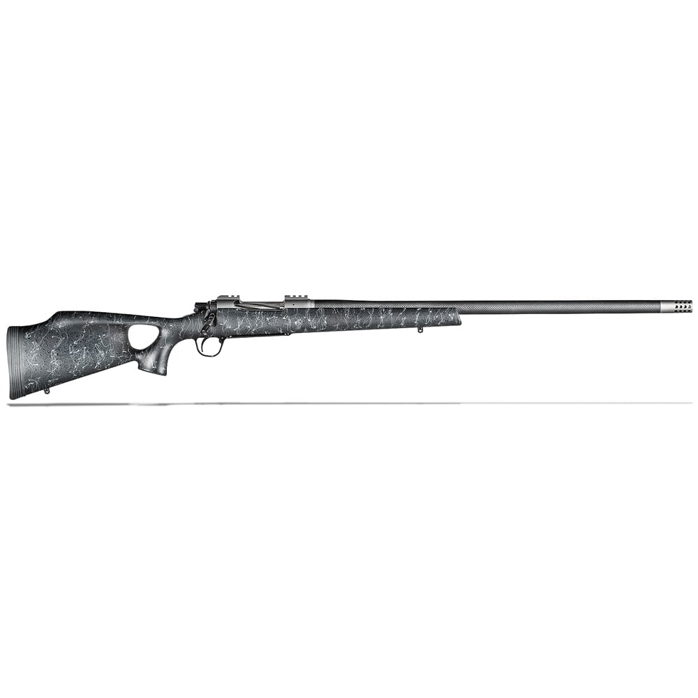 Christensen Arms Summit Ti-TH .30 Nosler 26" Thumbhole Black W/Gray Webbing Rifle CA10269-P15421