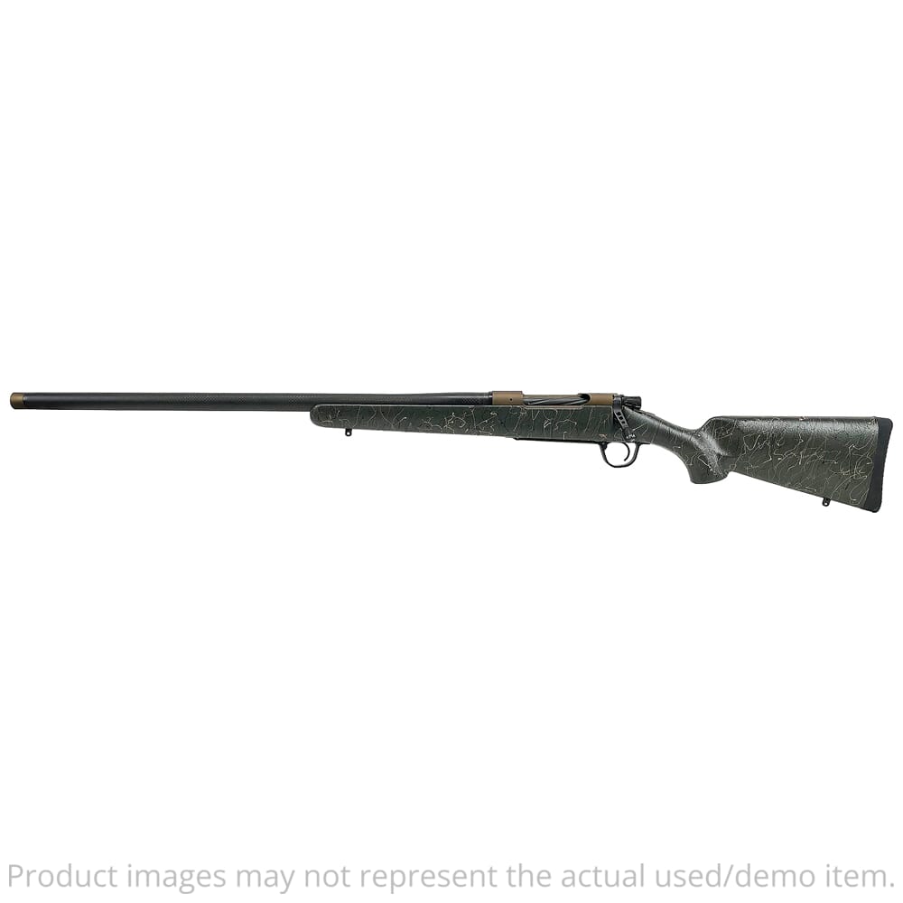 Christensen Arms USED Burnt Bronze Ridgeline 7mm Rem Mag 26" 1:9" LH Green w/Black & Tan Webbing Rifle 801-06089-00 - Excellent Condition, Scratched Bolt Knob UA4020