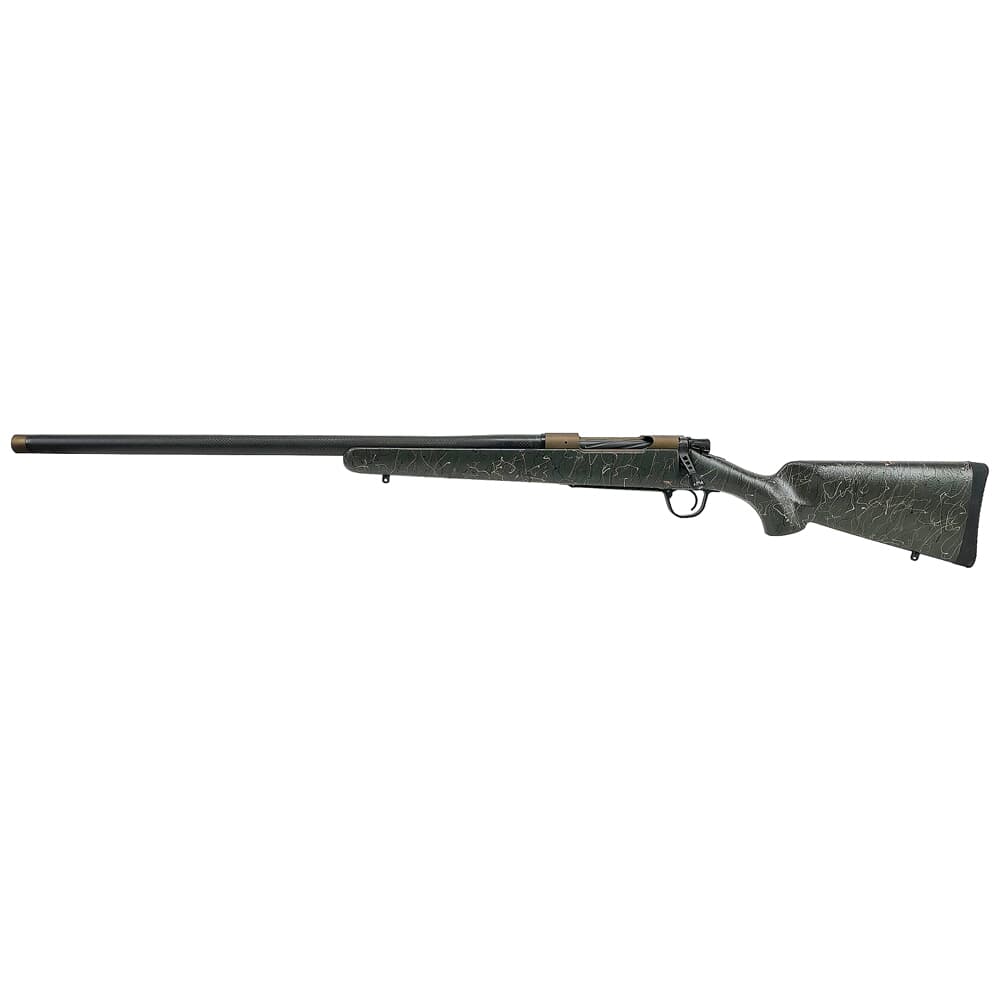 Christensen Arms USED Burnt Bronze Ridgeline 7mm Rem Mag 26&quot; 1:9&quot; LH Green w/ Black &amp; Tan Webbing Rifle 801-06089-00 - Excellent Condition, Scratched Bolt Knob UA4020