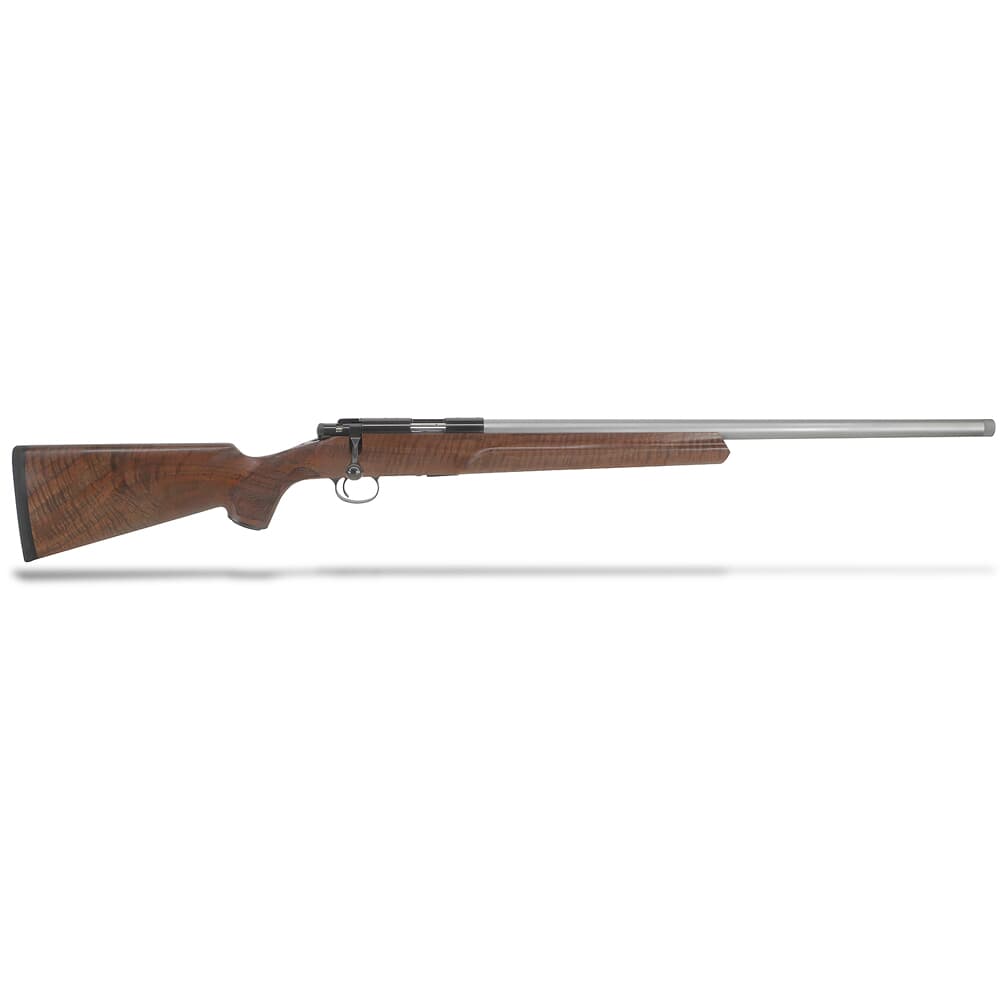 Cooper M57M Varmint Extreme .22 LR 26\&quot; 1:16\&quot; SS Straight Taper Threaded Bbl AAA+ Claro Wood UG Rifle w/Bbl Cap &amp; Jard Trigger (Set to 10oz.)