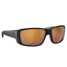 Costa Tuna Alley Pro Matte Black Frame Sunglasses w/Gold Mirror 580G Lenses 06S9105-91051460