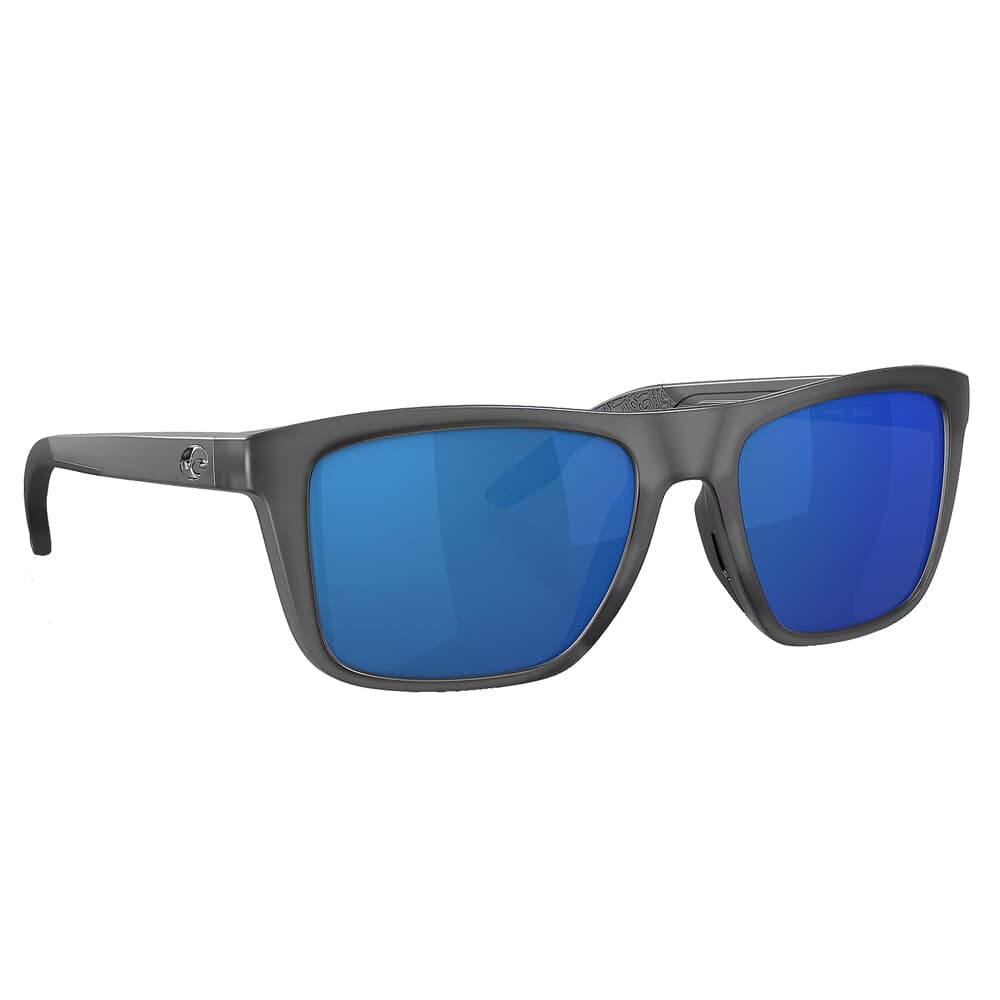 Costa Mainsail Gray Frame Sunglasses w/Blue Mirror 580P Lenses 06S9107-91070555