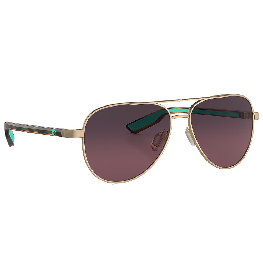 Costa Peli Brushed Gold Frame Sunglasses w/Rose Gradient 580G Lenses 06S4002-40022657