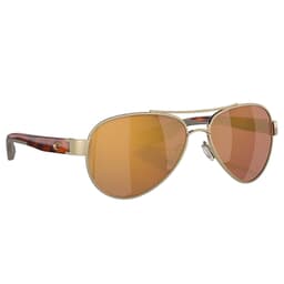 Costa Loreto Brushed Gold Frame Sunglasses w/Gold Mirror 580G Lenses 06S4006-40063656