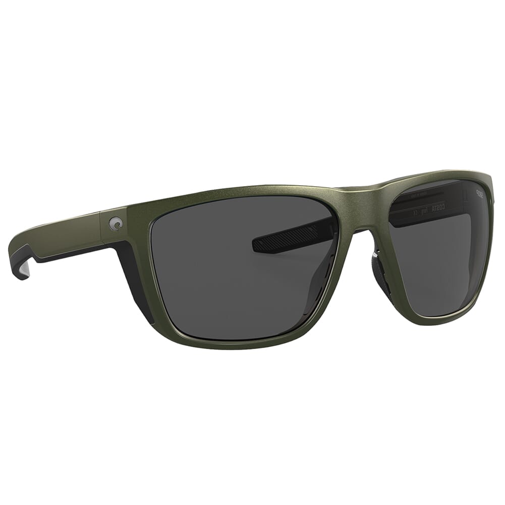 Costa Ferg Steel Grey Metallic Frame Sunglasses w/Gray 580P Lenses 06S9002-90023959
