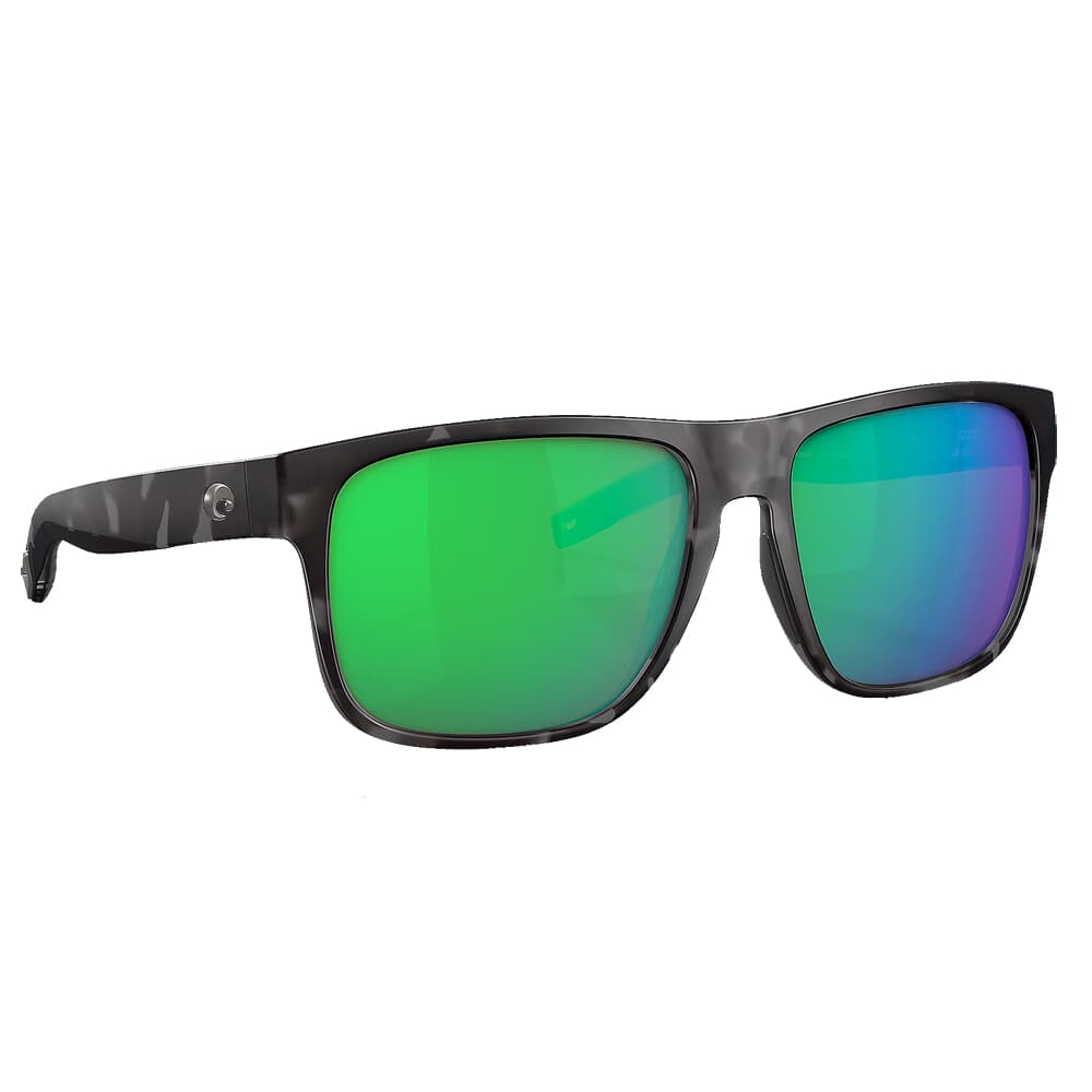Costa Spearo XL Tiger Shark Frame Sunglasses w/Green Mirror 580P Lenses 06S9013-90131359