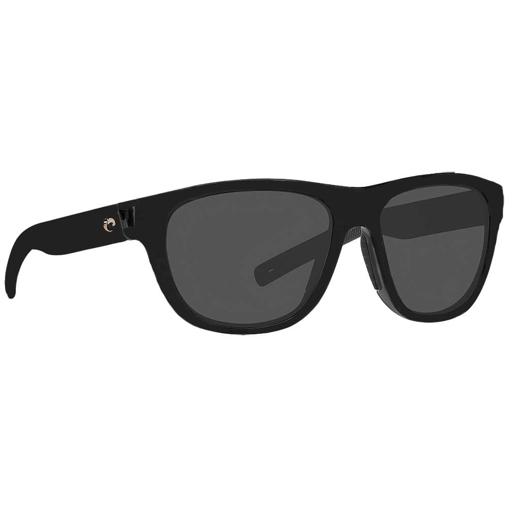 Costa Bayside Shiny Black Sunglasses w/Gray 580P Lenses 06S9015-90152256