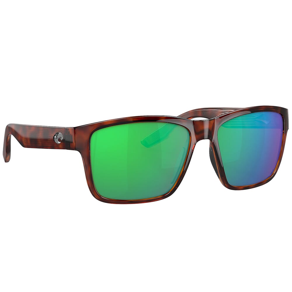 Costa Paunch Tortoise Sunglasses w/Green Mirror 580P Lenses 06S9049-90490657