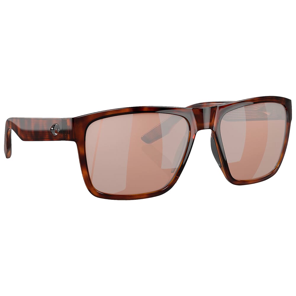 Costa Paunch XL Tortoise Frame Sunglasses w/Copper Silver Mirror 580P Lenses 06S9050-90500759