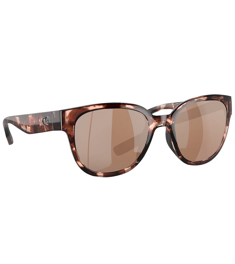 Costa Salina Coral Tortoise  Sunglasses w/Copper Silver Mirror 580P Lenses 06S9051-90510553