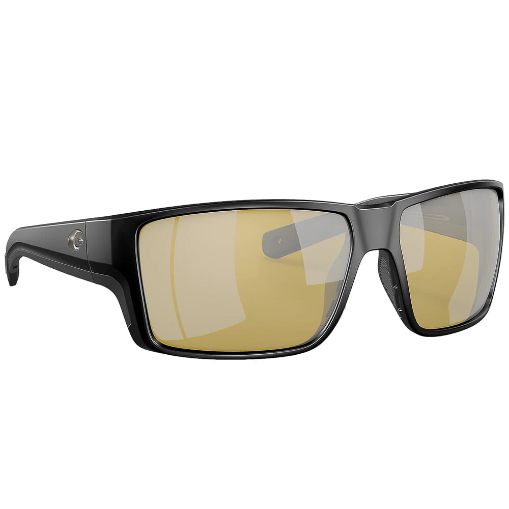 Costa Reefton Pro Matte Black Sunglasses w/Sunrise Silver Mirror 580G Lenses 06S9080-90800663