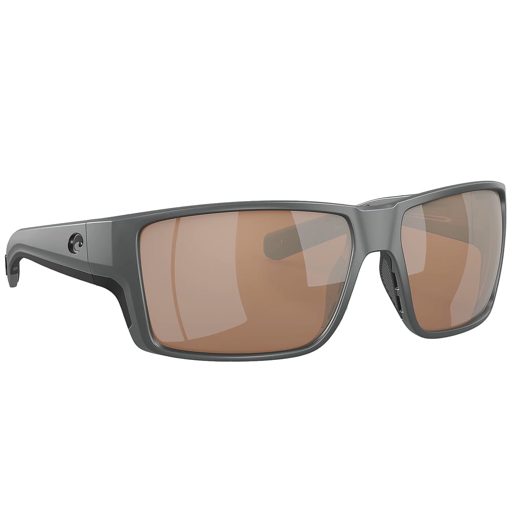 Costa Reefton Pro Gray Sunglasses w/Copper Silver Mirror 580G Lenses 06S9080-90801063