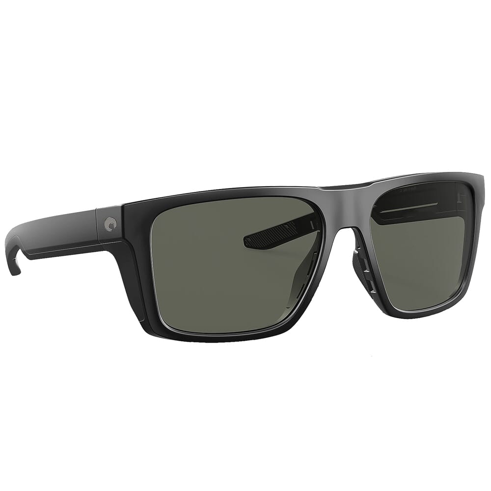 Costa Lido Matte Black Sunglasses w/Gray 580G Lenses 06S9104-91040457