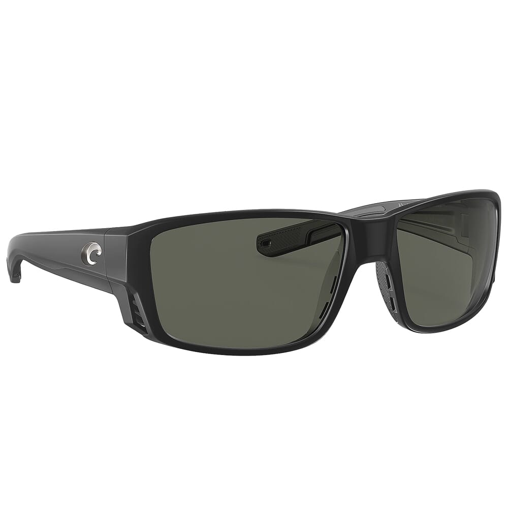 Costa Tuna Alley Pro Matte Black Sunglasses w/Gray 580G Lenses 06S9105-91050560