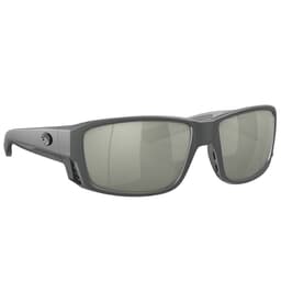 Costa Tuna Alley Pro Matte Gray Frame Sunglasses w/Silver Mirror 580G Lenses 06S9105-91050960