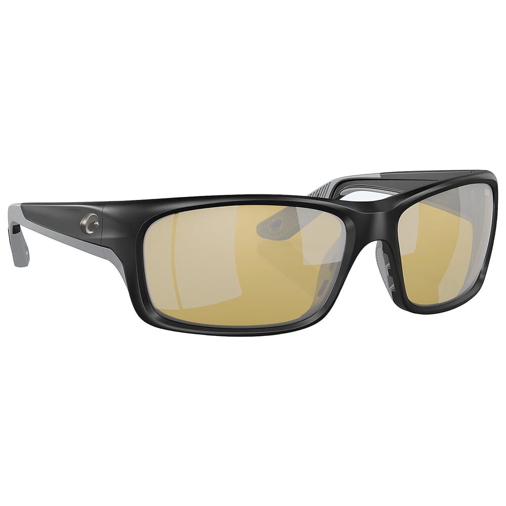 Costa Jose Pro Matte Black Frame Sunglasses w/Sunrise Silver Mirror
