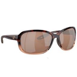 Costa Seadrift Shiny Tortoise Fade Frame Sunglasses w/Copper Silver Mirror 580G S Lenses 06S9114-91140358