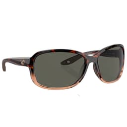 Costa Seadrift Shiny Tortoise Fade Frame Sunglasses w/Gray 580G S Lenses 06S9114-91140458