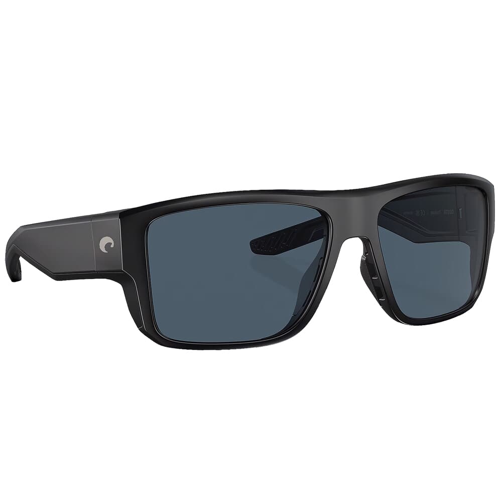 Costa Taxman Matte Black Frame Sunglasses w/Gray 580P Lenses 06S9116-91160659