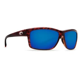 Costa Mag Bay Tortoise Frame Sunglasses w/ Blue Mirror 580G Lenses AA-10-OBMGLP