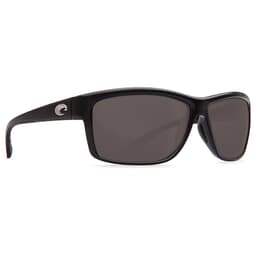 Costa Mag Bay Shiny Black Frame Sunglasses w/ Gray 580P Lenses AA-11-OGP