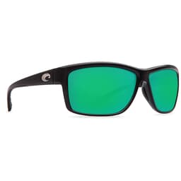 Costa Mag Bay Shiny Black Frame Sunglasses w/ Green Mirror 580G Lenses AA-11-OGMGLP