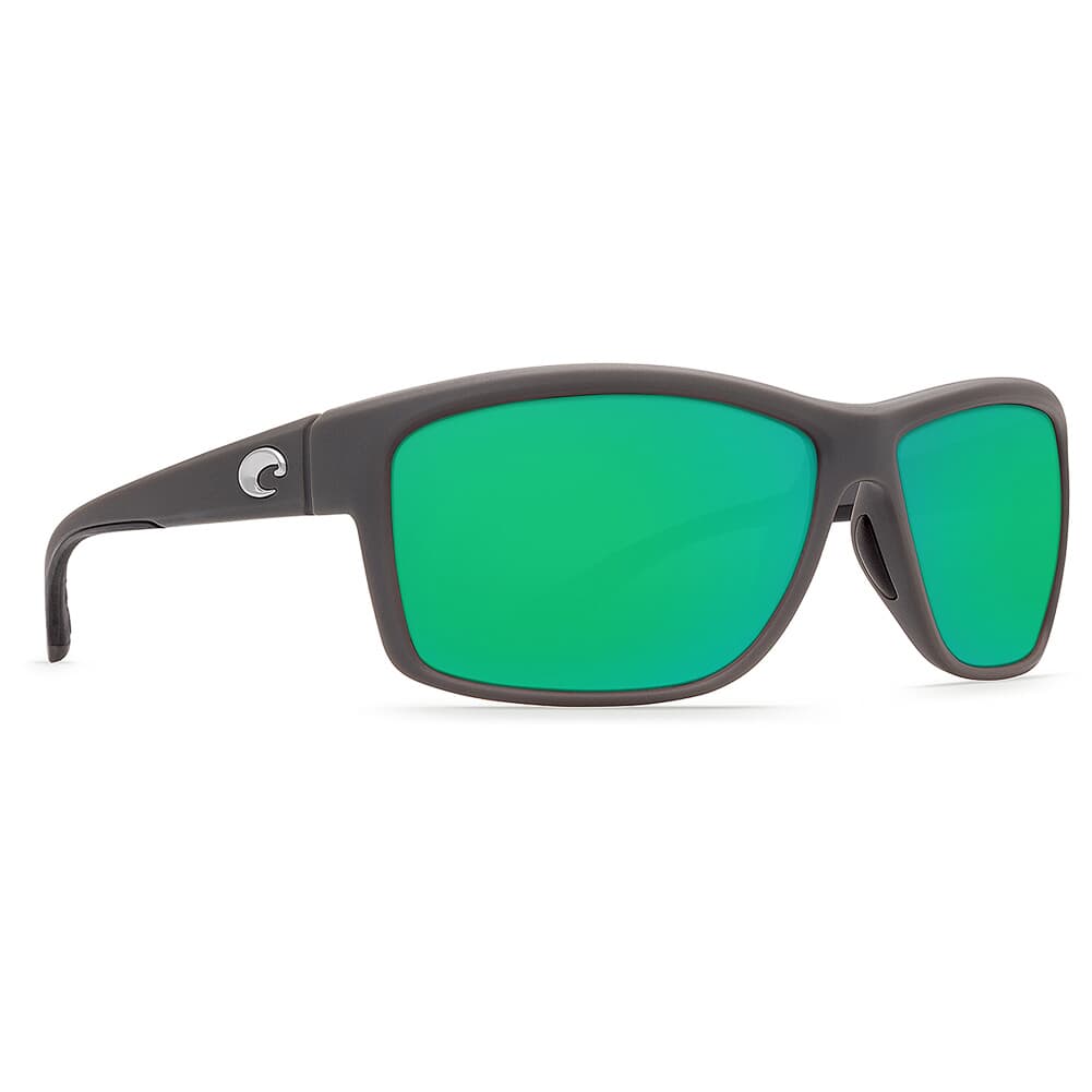 Costa Mag Bay Matte Gray Frame Sunglasses w/ Green Mirror 580G Lenses AA-98-OGMGLP