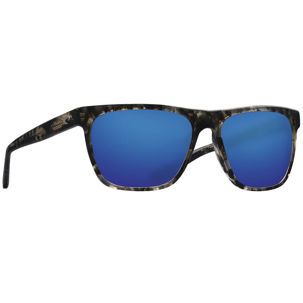 Costa Apalach Shiny Black Kelp Frame Sunglasses w/ Blue Mirror 580G Lenses APA-223-OBMGLP