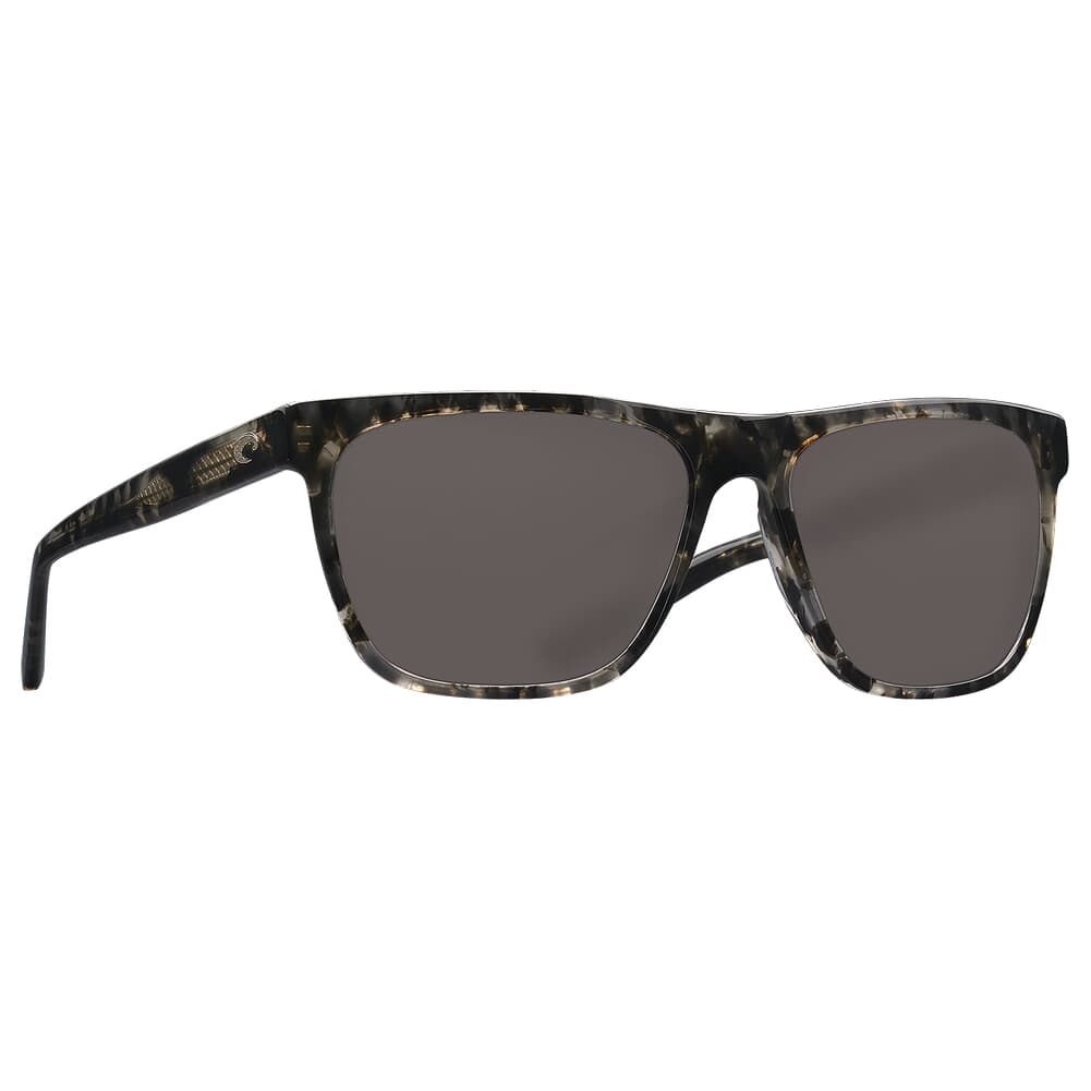 Costa Apalach Shiny Black Kelp Frame Sunglasses w/ Gray 580G Lenses APA-223-OGGLP