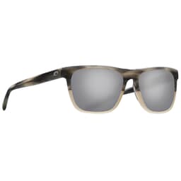Costa Apalach Shiny Sand Dollar Frame Sunglasses w/ Gray Silver Mirror 580G Lenses APA-238-OSGGLP