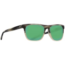 Costa Apalach Shiny Sand Dollar Frame Sunglasses w/ Green Mirror 580G Lenses APA-238-OGMGLP