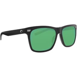 Costa Aransas Matte Black Frame Sunglasses w/ Green Mirror 580G Lenses ARA-11-OGMGLP