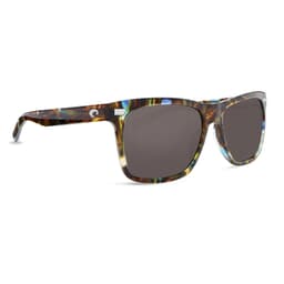 Costa Aransas Shiny Ocean Tortoise Frame Sunglasses w/ Gray Silver Mirror 580G Lenses ARA-204-OGGLP