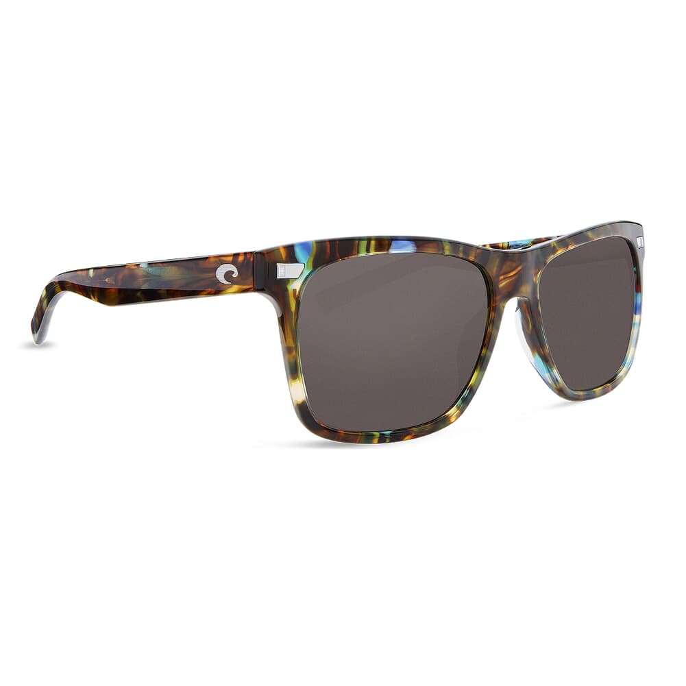 Costa Aransas Shiny Ocean Tortoise Frame Sunglasses w/ Gray Silver Mirror 580G Lenses ARA-204-OGGLP