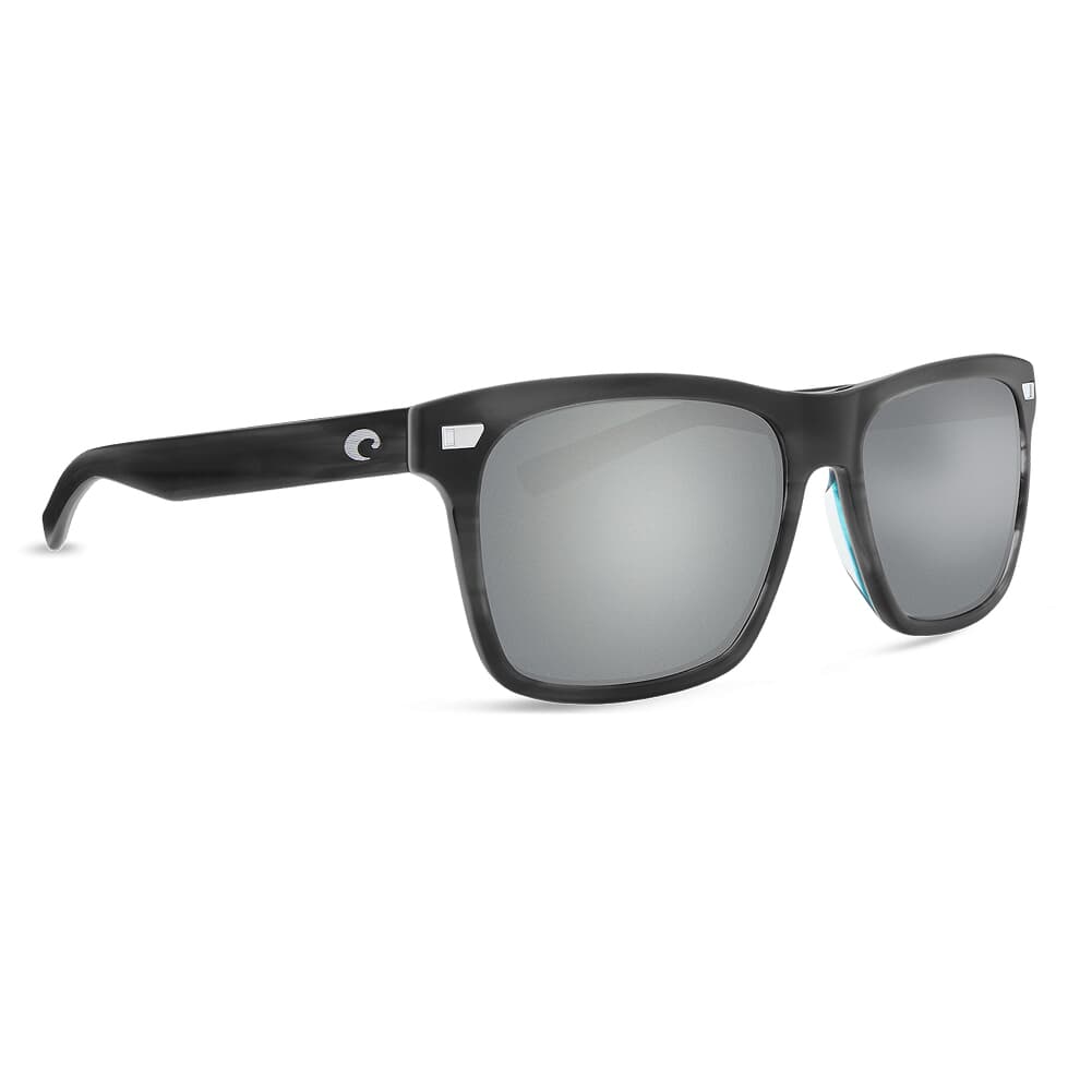 Costa Aransas Matte Storm Gray Frame Sunglasses w/ Gray Silver Mirror 580G Lenses ARA-205-OSGGLP