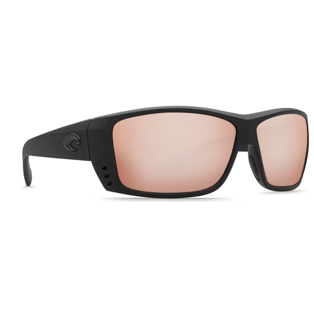 Costa Cat Cay Blackout Frame Sunglasses w/ Copper Silver Mirror 580G Lenses AT-01-OSCGLP