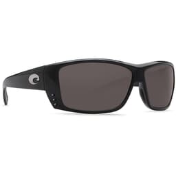 Costa Cat Cay Shiny Black Frame Sunglasses w/ Gray 580P Lenses AT-11-OGP