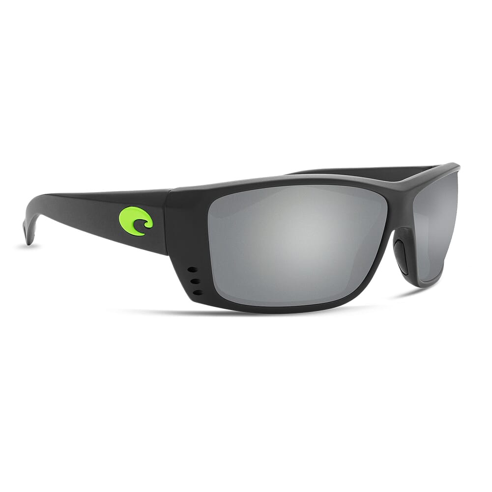 Costa Cat Cay Matte Black w/Green Logo Frame Sunglasses AT-200