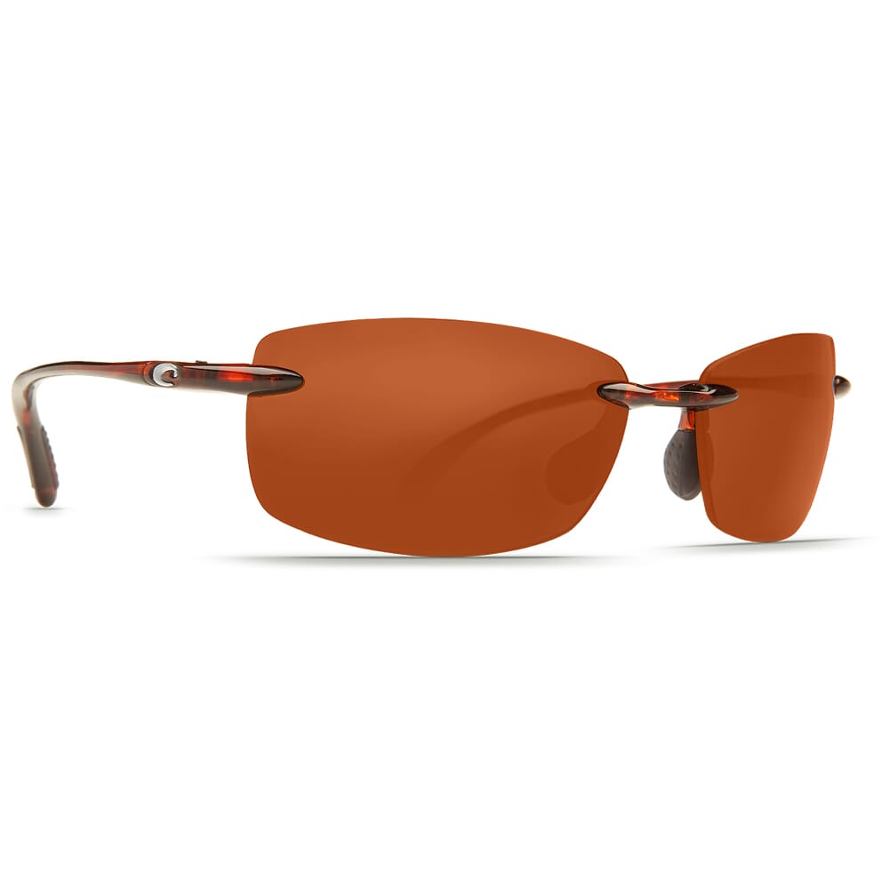 Costa Ballast Tortoise Frame Sunglasses w/ Copper 580P C-Mate 1.50 Lenses BA-10-OCP-1.50