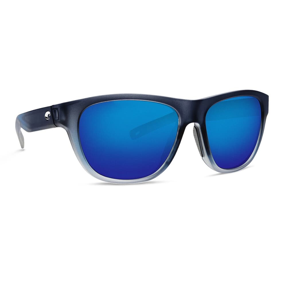 Costa Bayside Bahama Blue Frame Sunglasses w/ Blue Mirror 580G Lenses BAY-193-OBMGLP