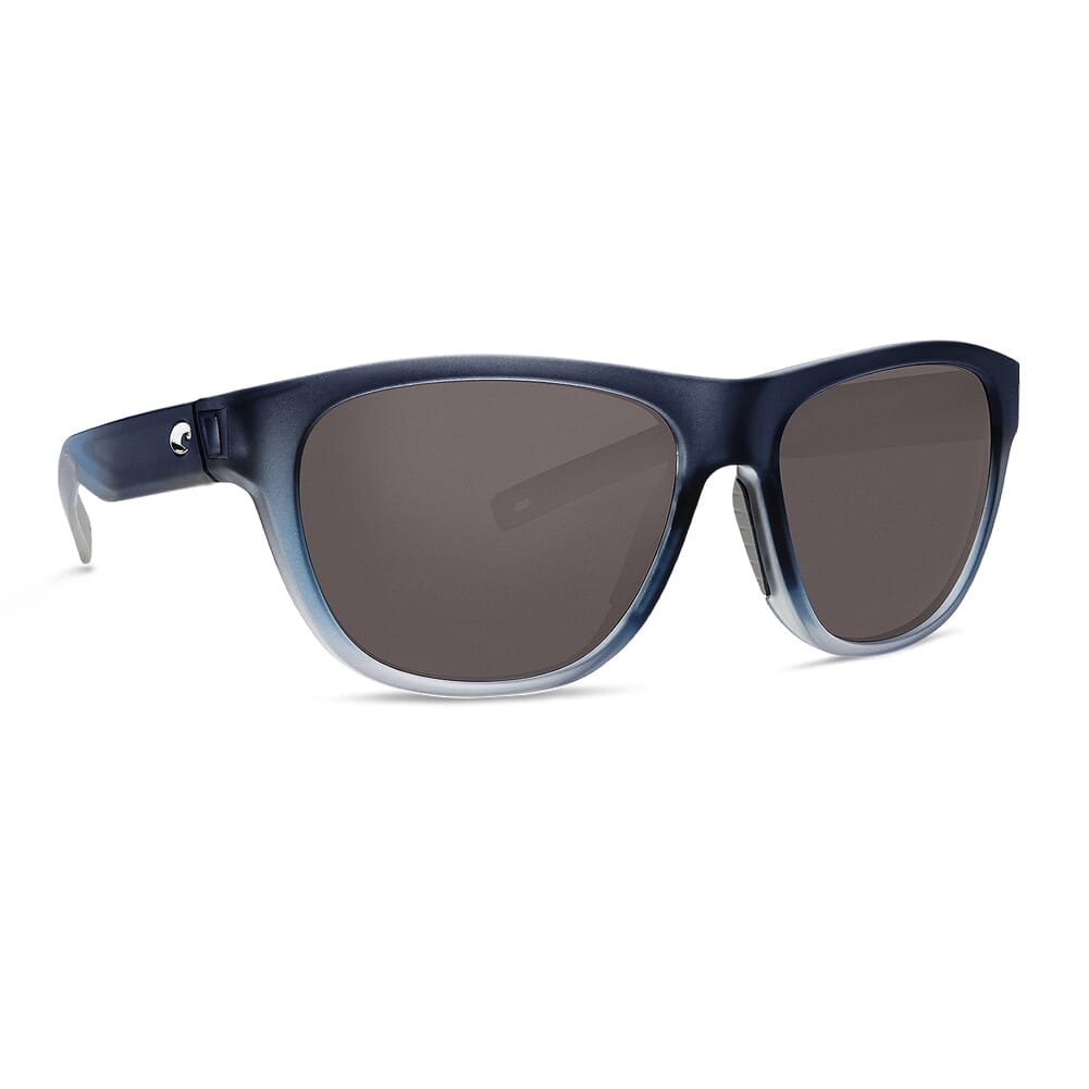 Costa Bayside Bahama Blue Frame Sunglasses w/ Gray 580P Lenses BAY-193-OGP