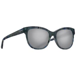 Costa Bimini Shiny Ocean Current Frame Sunglasses w/ Gray Silver Mirror 580G Lenses BIM-260-OSGGLP