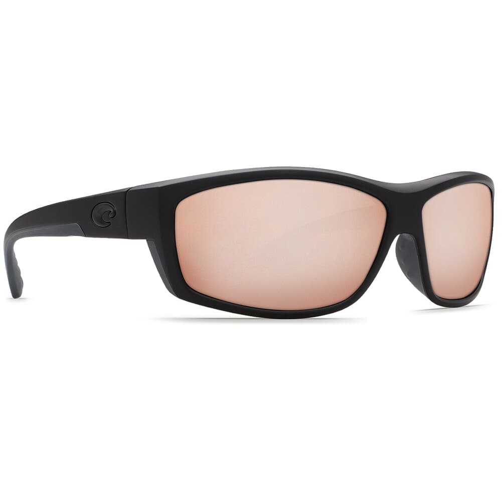 Costa Saltbreak Blackout Frame Sunglasses w/ Copper Silver Mirror 580G Lenses BK-01-OSCGLP