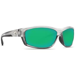 Costa Saltbreak Silver Frame Sunglasses w/ Green Mirror 580G Lenses BK-18-OGMGLP