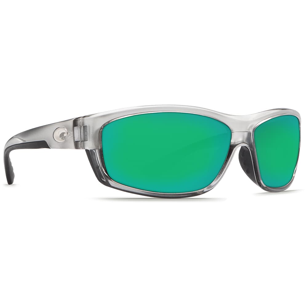 Costa Saltbreak Silver Frame Sunglasses w/ Green Mirror 580G Lenses BK-18-OGMGLP